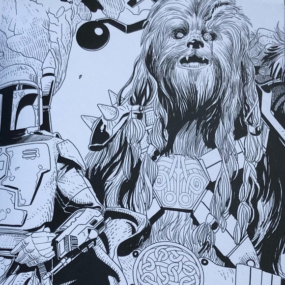 NEW Star Wars Adult Coloring Book  Marvel Disney + Mini Puzzle NEW - Picture 6 of 16